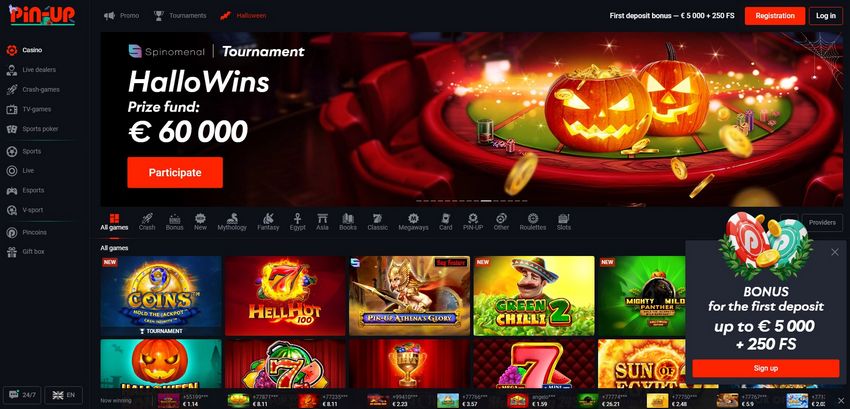 Сайт казино Pin Up - онлайн-казино с видеоиграми